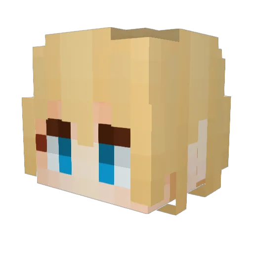Berserker_Winnie Minecraft avatar head, 3D render