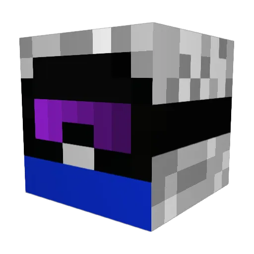 Bersie Minecraft avatar head, 3D render