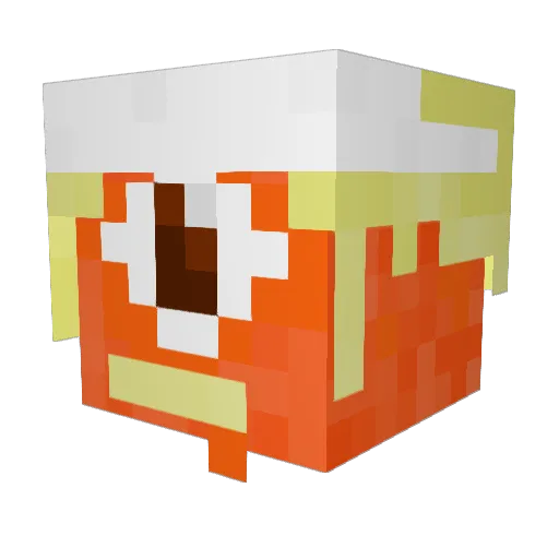 BertMert300 Minecraft avatar head, 3D render