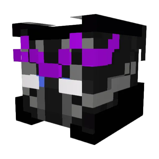 BertelESM Minecraft avatar head, 3D render