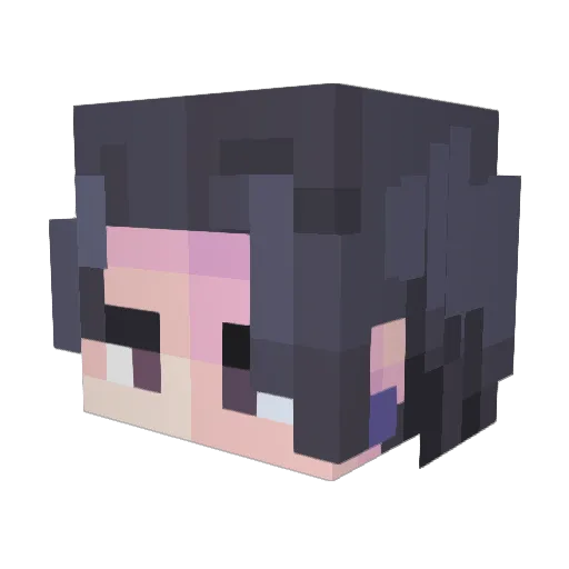 BerthSSJ Minecraft avatar head, 3D render