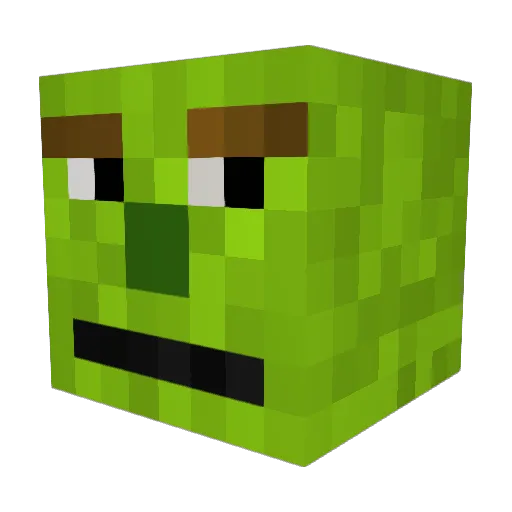 Bertheos Minecraft avatar head, 3D render