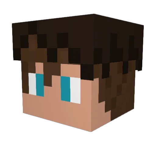 Berthold_V Minecraft avatar head, 3D render