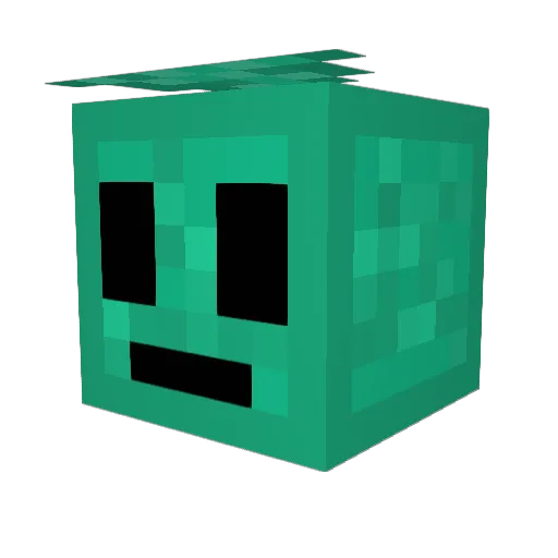BertsMonkeyz Minecraft avatar head, 3D render