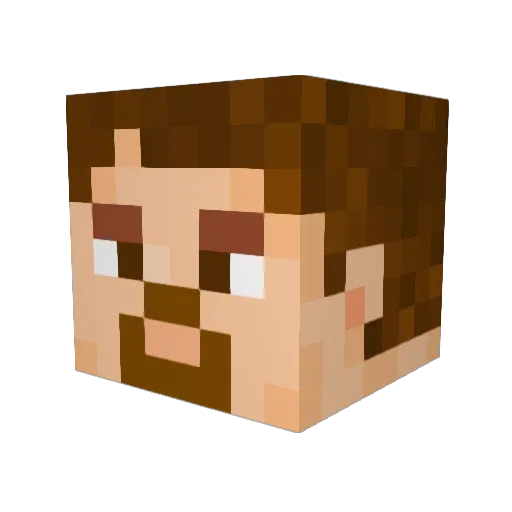 Berty56 Minecraft avatar head, 3D render