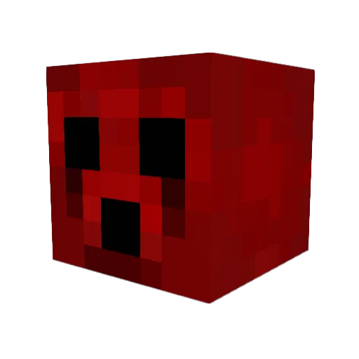 Berubera Minecraft avatar head, 3D render