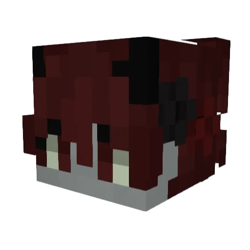 BeryKujow_ Minecraft avatar head, 3D render
