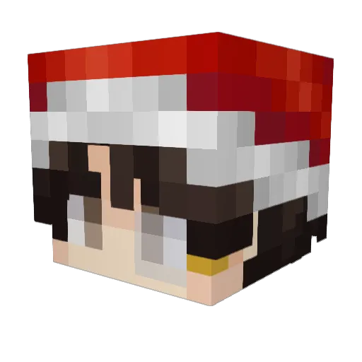Beryls_ Minecraft avatar head, 3D render