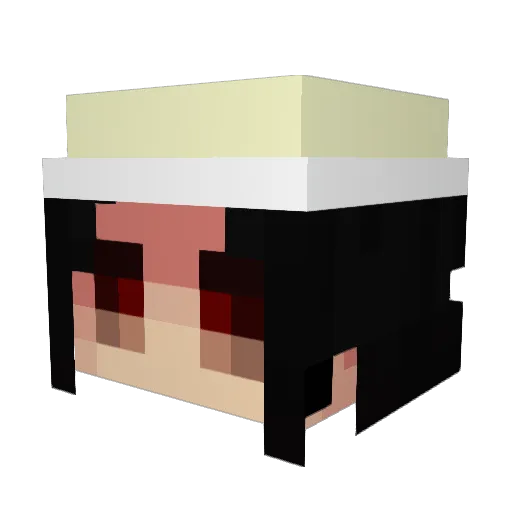 Berza Minecraft avatar head, 3D render