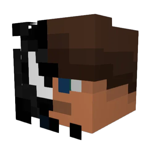 Berzerka6 Minecraft avatar head, 3D render