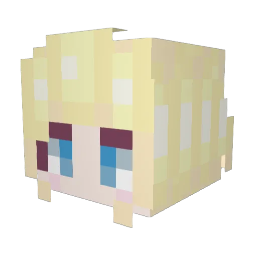 Berzheb Minecraft avatar head, 3D render
