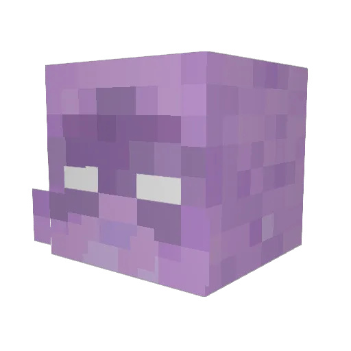 BesMc Minecraft avatar head, 3D render