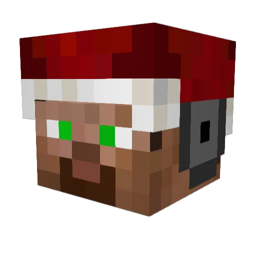BesNamedDemon Minecraft avatar head, 3D render