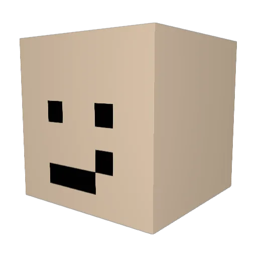 Besellem Minecraft avatar head, 3D render