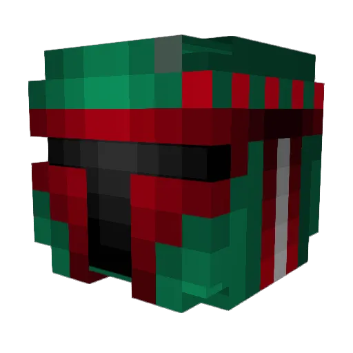 BeskarBlade Minecraft avatar head, 3D render