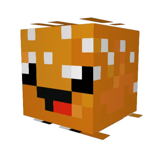 BespokenCaliber Minecraft avatar head, 3D render
