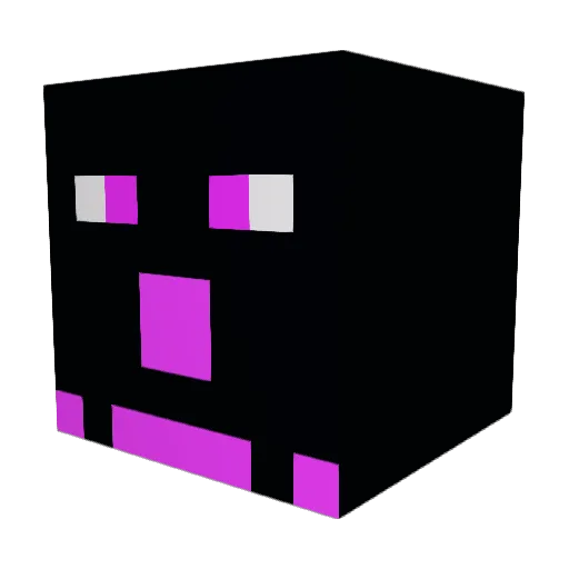 Bessycat Minecraft avatar head, 3D render