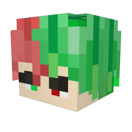 Best3425 Minecraft avatar head, 3D render