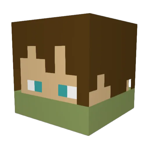 BestBlacksmith8 Minecraft avatar head, 3D render