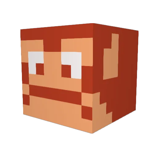 BestDayEver Minecraft avatar head, 3D render