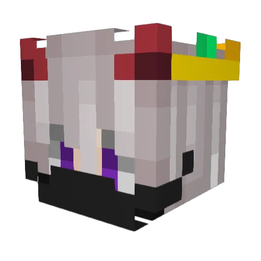 BestDay_ Minecraft avatar head, 3D render