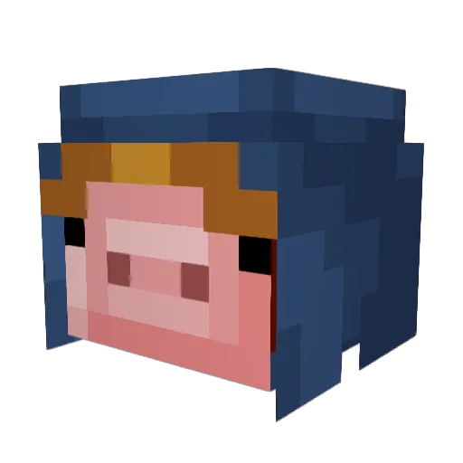 BestElo Minecraft avatar head, 3D render