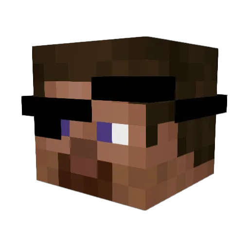 BestEra Minecraft avatar head, 3D render