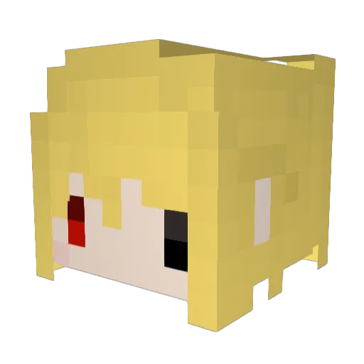 BestGGinin Minecraft avatar head, 3D render