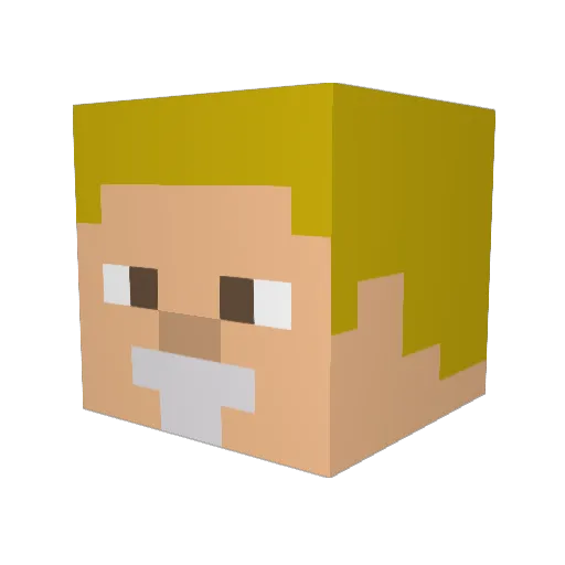 BestGood777 Minecraft avatar head, 3D render