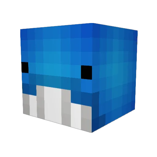BestInHere Minecraft avatar head, 3D render