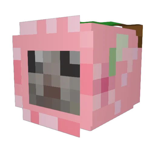 BestKido Minecraft avatar head, 3D render