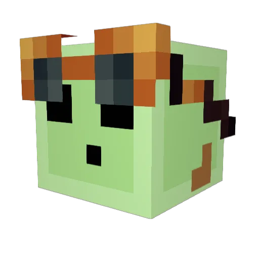 BestKingOfSlime Minecraft avatar head, 3D render