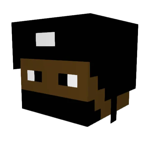 BestLetsPlay8 Minecraft avatar head, 3D render