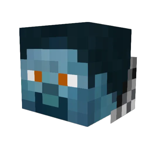 BestMario Minecraft avatar head, 3D render