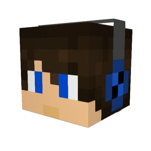 BestMat3 Minecraft avatar head, 3D render