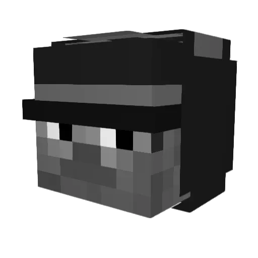 BestOfSlovakia Minecraft avatar head, 3D render