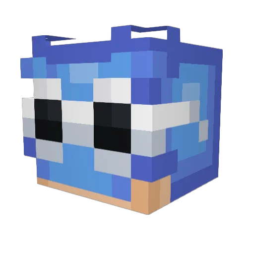 BestPeru Minecraft avatar head, 3D render