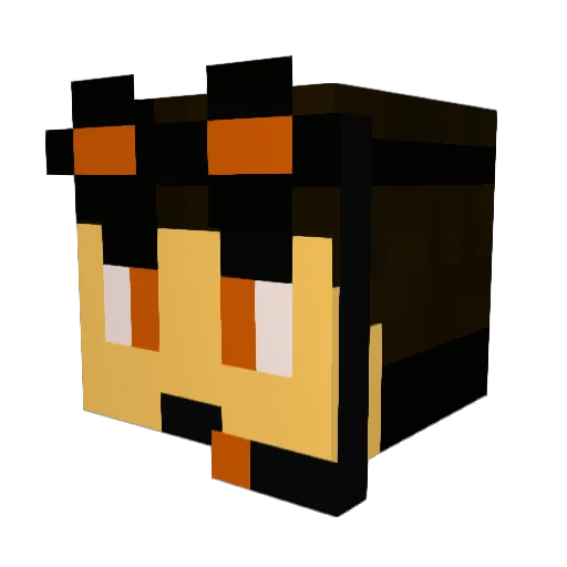 BestPilot10 Minecraft avatar head, 3D render