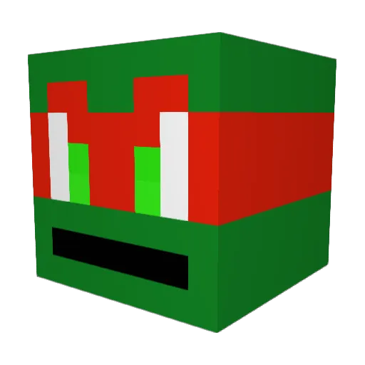 BestRaphael Minecraft avatar head, 3D render