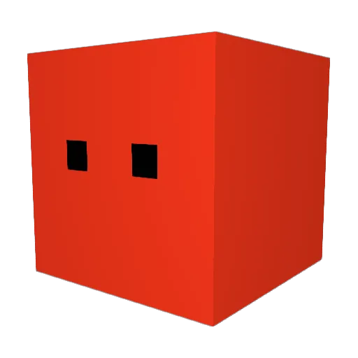 BestRedDude Minecraft avatar head, 3D render
