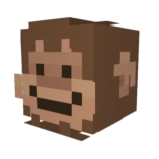 BestStyle Minecraft avatar head, 3D render