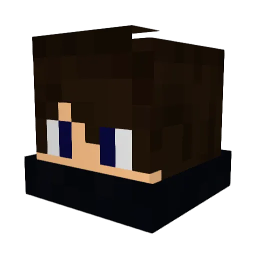 BestVladi Minecraft avatar head, 3D render