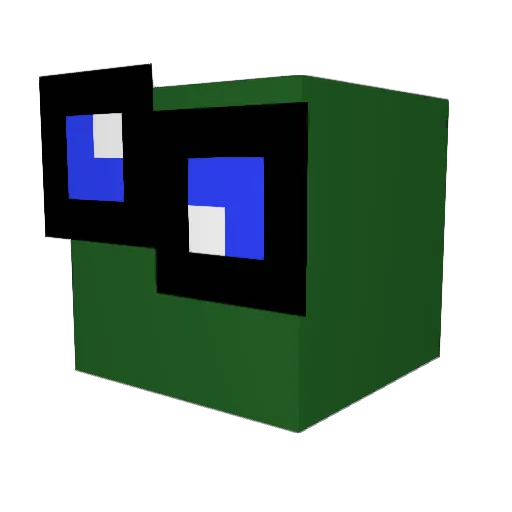 Best_Snail Minecraft avatar head, 3D render