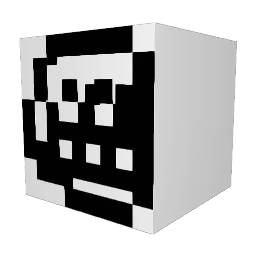 Best_gmr Minecraft avatar head, 3D render