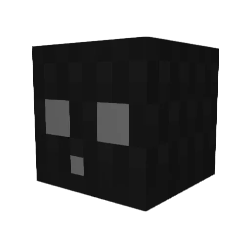Bester555 Minecraft avatar head, 3D render