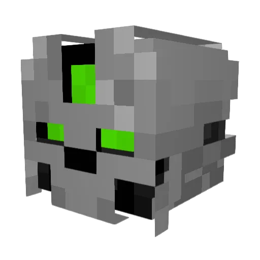 Bestige Minecraft avatar head, 3D render