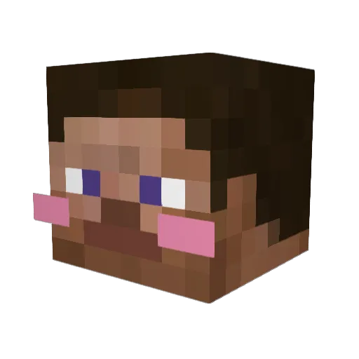 BestoFrendo Minecraft avatar head, 3D render