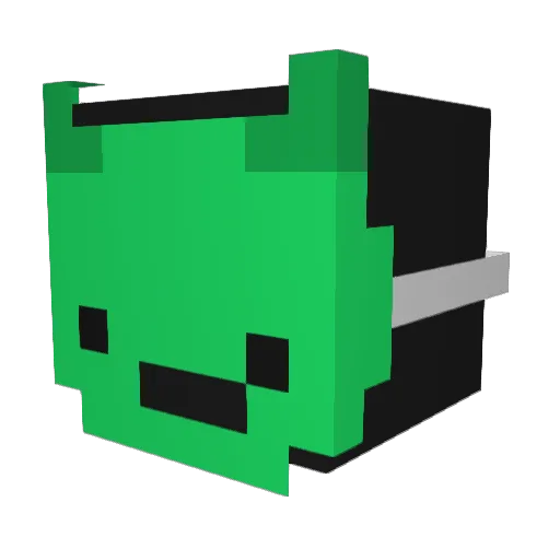 BestofUwU Minecraft avatar head, 3D render
