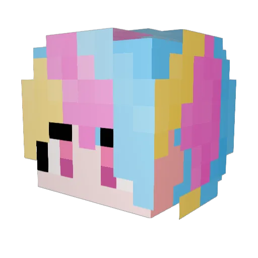 Beststar01 Minecraft avatar head, 3D render