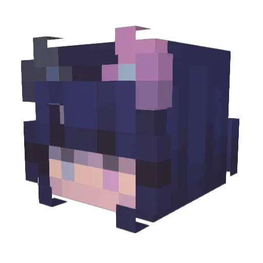 Bet4bat Minecraft avatar head, 3D render